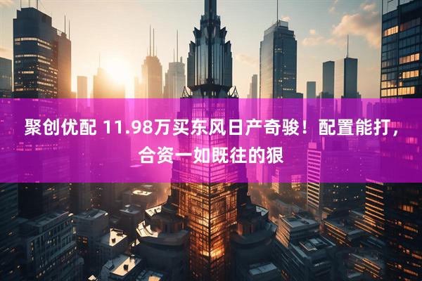 聚创优配 11.98万买东风日产奇骏！配置能打，合资一如既往的狠