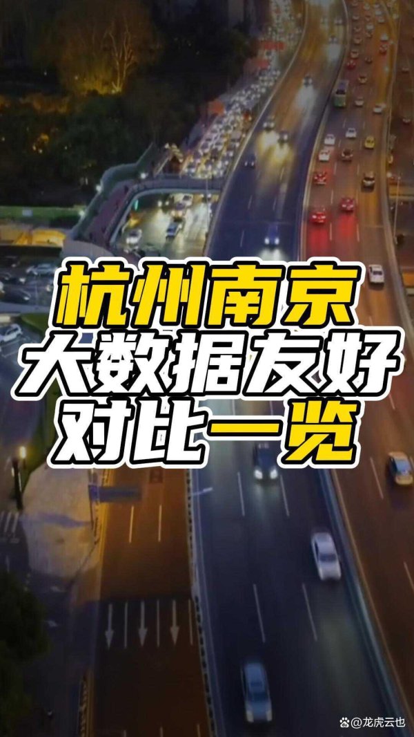 亿财配资 杭州南京大数据友好对比一览，杭州众多数据略胜一筹，南京加油